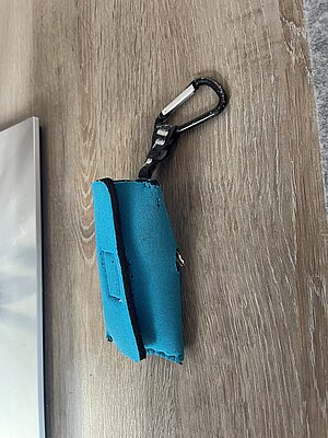 Porte-clé turquoise